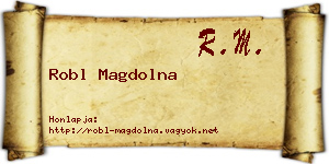 Robl Magdolna névjegykártya